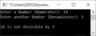c++ check whether a number divisible by number