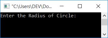 c++ find circumference of circle