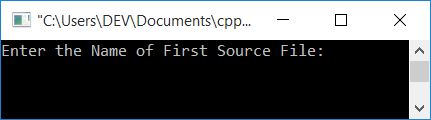 C++ program to merge two files