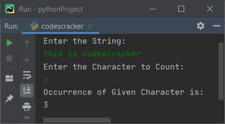 count character program python