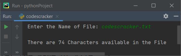 count total characters in file python
