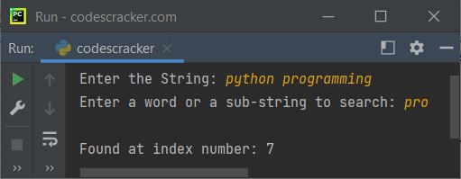python index function