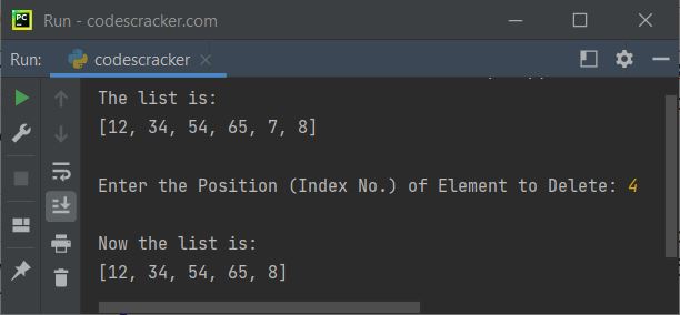 python pop function example